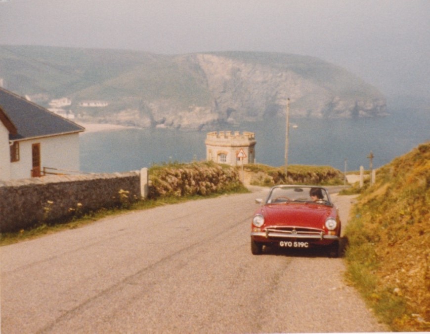 Sunbeam alpine in cornwall