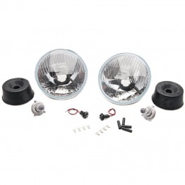 Wipac 7 inch LHD Halogen Light Unit Set with Sidelight