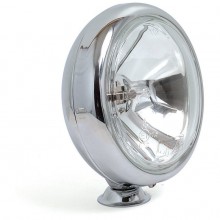 Base Mounted Driving Lamps - Chrome - 5 inch Diameter - Pair