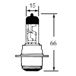12v Bulb for BPF Headlamps - 45/40w - Halogen