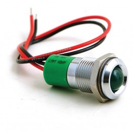 16mm - LED Warning Lamp Green