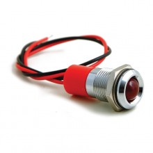 16mm - LED Warning Lamp Red