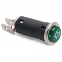 16mm - Warning Lamp with Single Indicator Arrow - Green