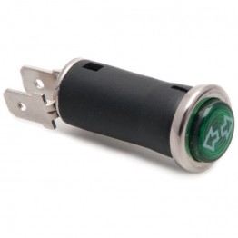 16mm - Warning Lamp with Two Indicator Arrows - Green