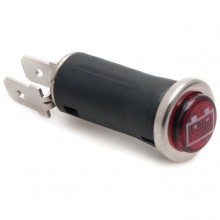 16mm - Warning Lamp with Battery Symbol - Red