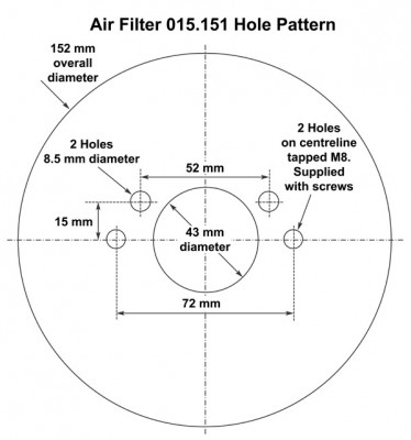                                             Air Filter for SU 1 3/4 in Austin Healey
                                           