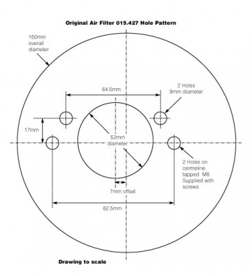                                             Air Filter for SU 2 in Jaguar C Type Front
                                           