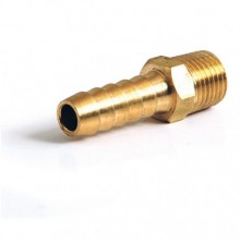 Brass Straight Union 1/4NPTF - 10mm