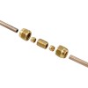Inline Brass Adaptor for 1/4 Inch Pipe