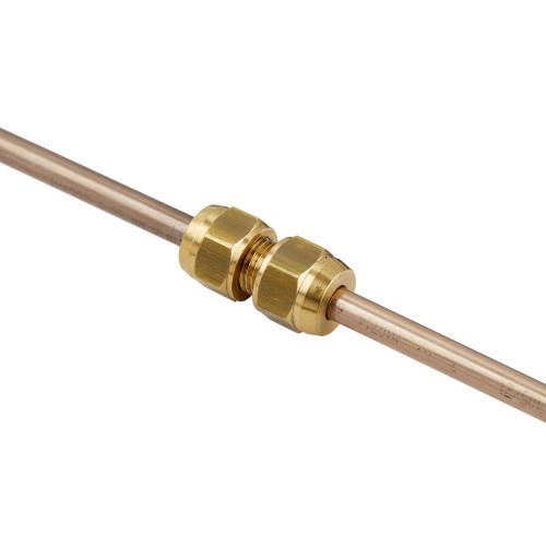 Inline Brass Adaptor for 3/8 Inch Pipe image #1