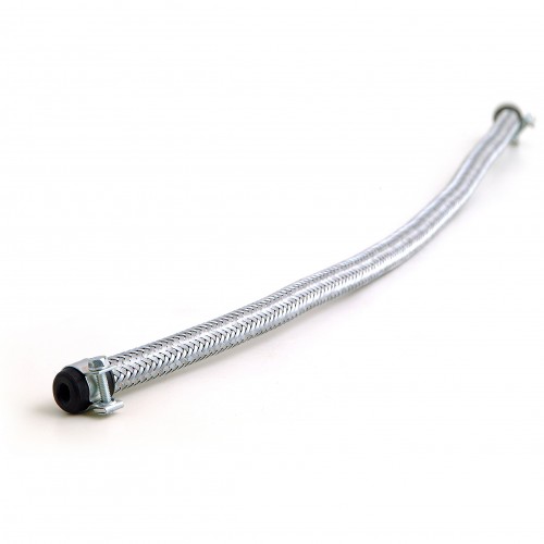 Rubber/Stainless Fuel Hose 1/4 in 560mm long image #1