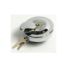Fuel Cap Lockable with Lock Cover - Chrome Plated