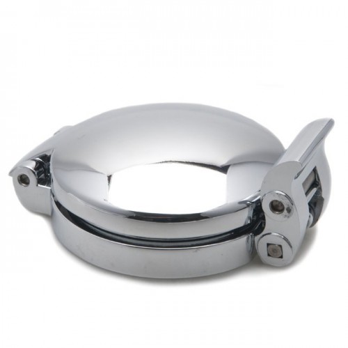 Aston 2 3/4" Filler Cap Chrome with Roller Catch (70mm) image #1