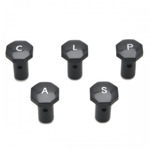 Set of 5 Octagonal Knobs for Hexagonal Shaft image #1