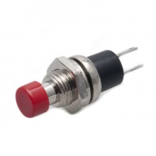 Push Button Switch - Push On/Spring Off - Red