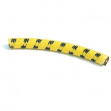 Copper Core HT Lead Cotton Braided - Yellow/Black, Per Metre