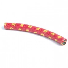 Copper Core HT Lead Cotton Braided - Red/Yellow. Sold per Metre