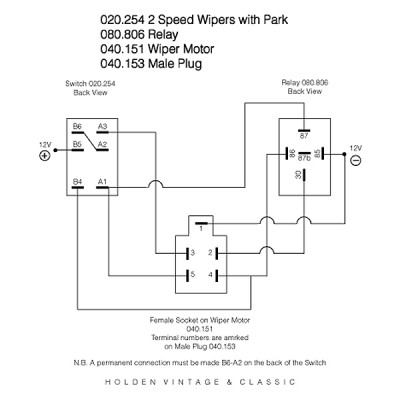                                             Wiper Motor - Under Dash with Rack - 12 Volt
                                           