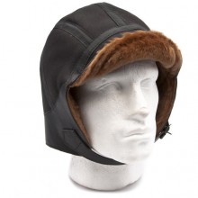 Moffat Sheepskin Flying Helmet, Small (Brown)