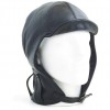 Hurricane Long Neck Leather Flying Helmet (Black) image #2