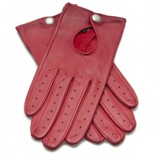 Dents Ladies Driving Gloves with Keyhole Back - Berry