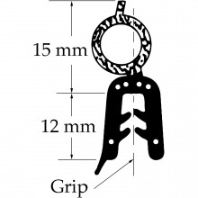 Top Tube Seal. Sold per Metre