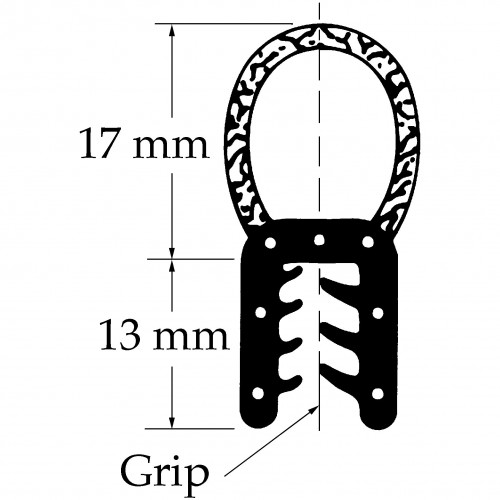 Top Tube Seal. Sold per Metre image #1