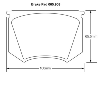                                             Triumph TR3/TR3A/TR4 and TR3B TSF series Brake Pads
                                           