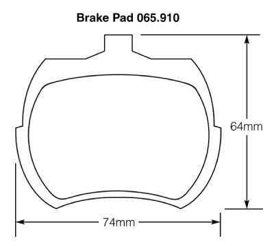                                             Minis with 12 in. wheels 1984-91 Brake Pads
                                           