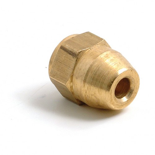Brass 3/8 in UNF Pipe Nut (Female) for 3/16 in Pipe image #1