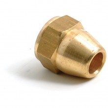 Brass 7/16 in UNF Pipe Nut (Female) for 1/4 in Pipe
