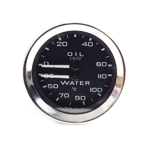 Smiths Lotus Type Dual Oil and Water Gauge (Deg C) image #1