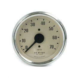 Smiths Classic 80mm Tachometer - 0-7000 rpm - Magnolia