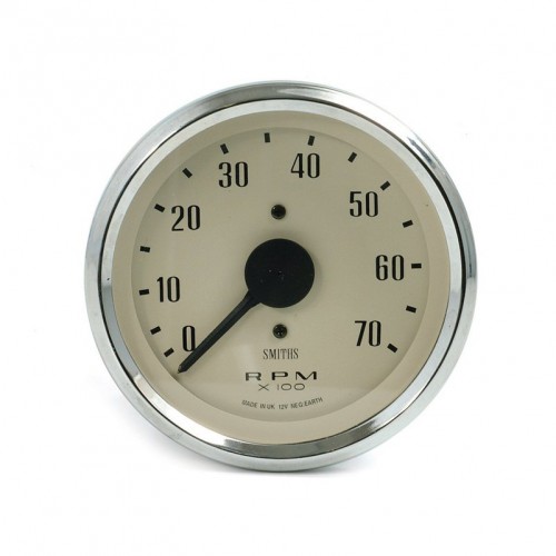 Smiths Classic 80mm Tachometer - 0-7000 rpm - Magnolia image #1