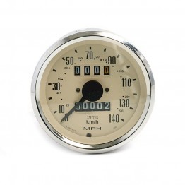 Smiths Classic 80mm Speedometer 0-140mph - Mechanical - Magnolia