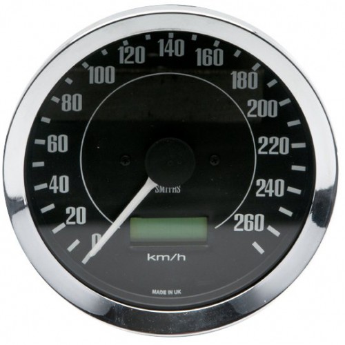 Smiths Classic 100mm Speedometer - 0-260kph - Electronic image #1