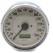 Smiths Classic 100mm Speedometer - 0-260kph - Electronic - Magnolia