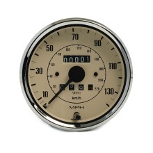 Smiths Classic 100mm Speedometer 0-140mph - Mechanical - Magnolia