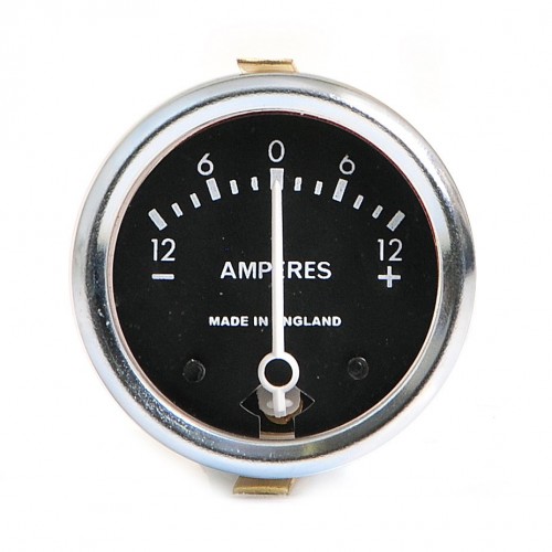 Ammeter 12-0-12 Black Dial image #1