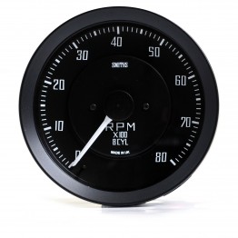 Smiths Classic GT40 100mm Tachometer - 0-8000 rpm