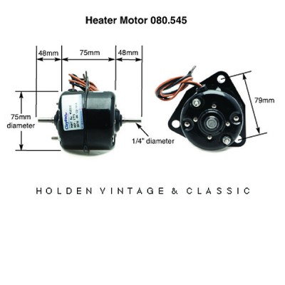                                             Clayton Heater Motor Double Ended Shaft 1/4 in
                                           