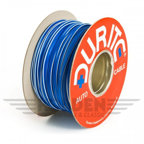 Wire 17 amps: 28/0.30mm Blue/White (per metre) image #1