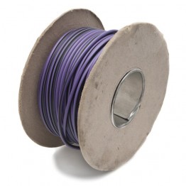 Wire 17 amps: 28/0.30mm Purple/Black (per metre)