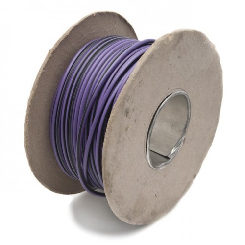 Wire 17 amps: 28/0.30mm Purple/Black (per metre) image #1