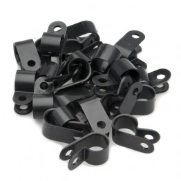 Plastic Cable Clip 12.7mm (5mm Fixing Hole). Supplied in Packs of 25