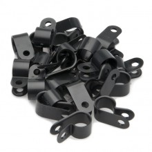 Plastic Cable Clip 12.7mm (5mm Fixing Hole)