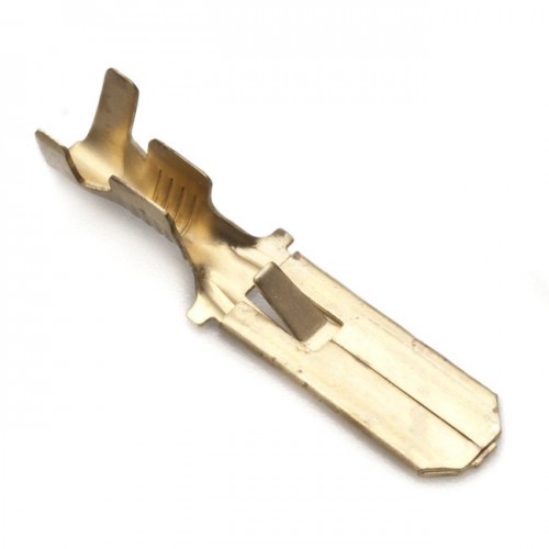 6.4mm Straight Lucar Male Connector with Non-return Tag Pkt 50 image #1
