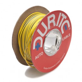 Wire 14/0.30mm, 8 amp, Yellow/Blue Sold per Metre
