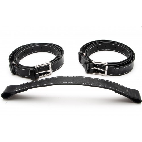 Black Luggage Straps