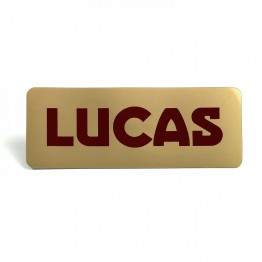Lucas Battery Label - Sticker